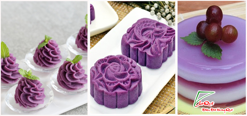 Bột khoai lang tím tạo màu cho bánh, thạch